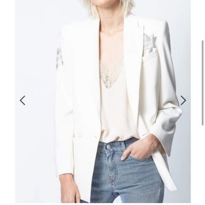 Zadig and Voltaire Visko Strass Judo Jacket